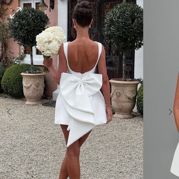 Carrie Mini Dress - Ivory main image 0